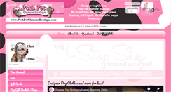 Desktop Screenshot of poshpetglamourboutique.com